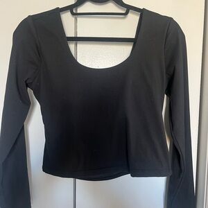 Fabletics Black Long Sleeve Top